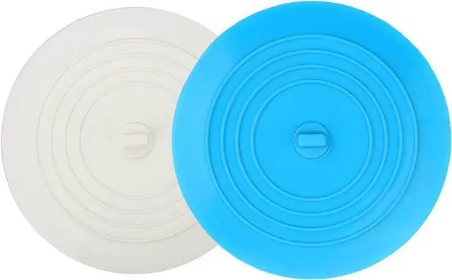 Main image of V-TOP Bath Tub Drain Stopper 2 Pack, 6 inch Silicone Drain Cover Tub Plug