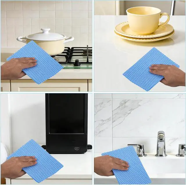 Alt view image 4 of 7 - Disposable Cleaning Cloths, Dish Cloths Absorbent Kitchen Towels