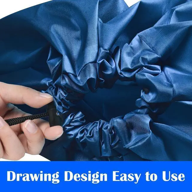 Alt view image 3 of 7 - Laundry Bag, Travel Laundry Bag Machine Washable Dirty Clothes Organizer, Large Enough to Hold 4 Loads of Laundry, Easy Fit a Laundry Hamper or Basket (Wine+Navy, 24" x 36")