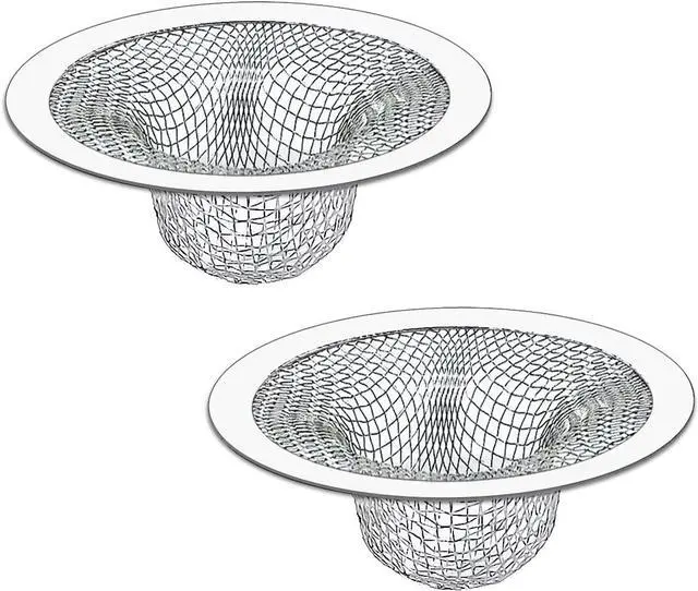 Main image of Seatery 2PCS Tub Drain Hair Catcher - 2.75 inch Shower Drain Mesh Strainer, Stainless Steel Shower Bathtub Drain Cover, Bathroom Sink Strainer Filter Basket for Bathroom Sink, Wash Basin Floor Drain