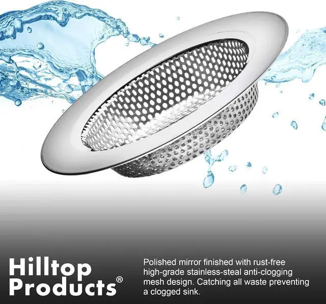 Alt view image 6 of 6 - 2PCS - Kitchen Sink Drain Strainer and Anti-Clogging Stopper Drainer Set for Standard 3-1/2 Inch