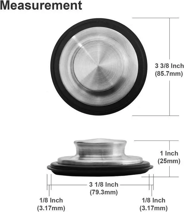 Alt view image 2 of 6 - 2PCS - Kitchen Sink Drain Strainer and Anti-Clogging Stopper Drainer Set for Standard 3-1/2 Inch