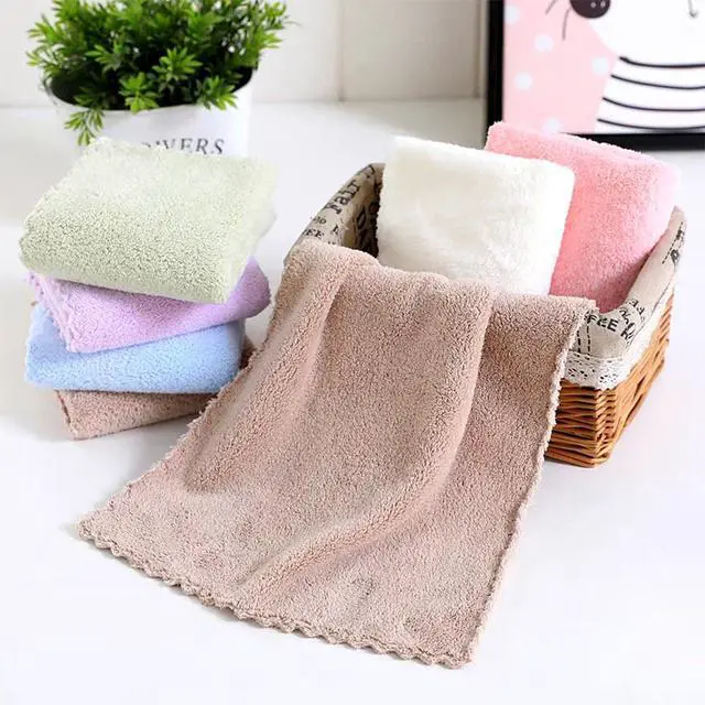 Alt view image 4 of 7 - Microfiber Washcloths 5 Pack 29.5" x 13.8" Soft Feel Fingertip Towels quick Drying Coral Velvet Wash Cloths Ultra Soft, Quick-Drying & Multipurpose Face & Hand Towels for Bathroom, Spa, and Gym Towel.