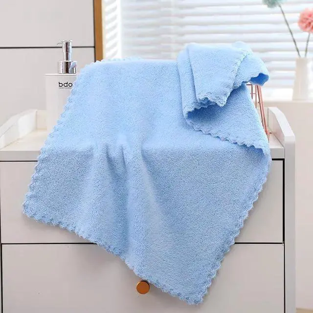 Alt view image 6 of 7 - Microfiber Washcloths 5 Pack 29.5" x 13.8" Soft Feel Fingertip Towels quick Drying Coral Velvet Wash Cloths Ultra Soft, Quick-Drying & Multipurpose Face & Hand Towels for Bathroom, Spa, and Gym Towel.