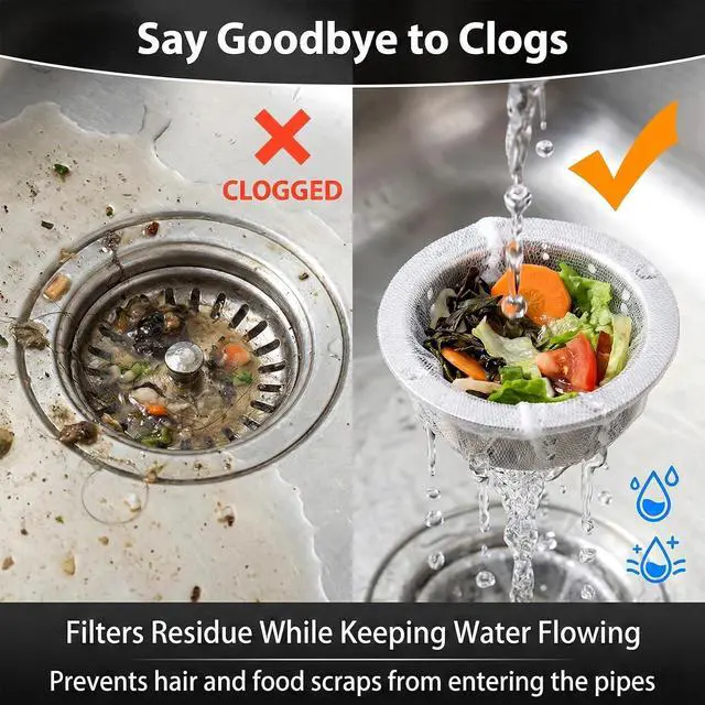 Alt view image 4 of 7 - RAINFLOW 400 Pack Disposable Drain Covers for Kitchen Sink Strainers