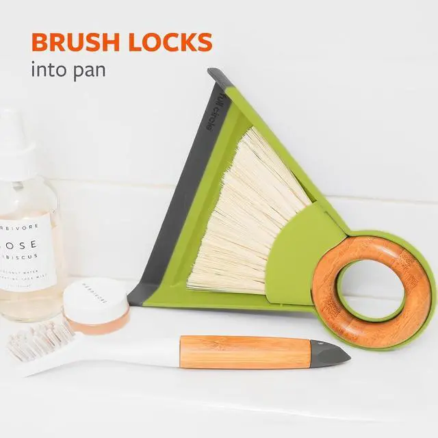 Alt view image 3 of 6 - Full Circle Tiny Team Mini Brush & Dustpan Set - Green