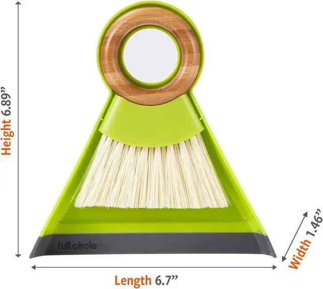 Alt view image 5 of 6 - Full Circle Tiny Team Mini Brush & Dustpan Set - Green