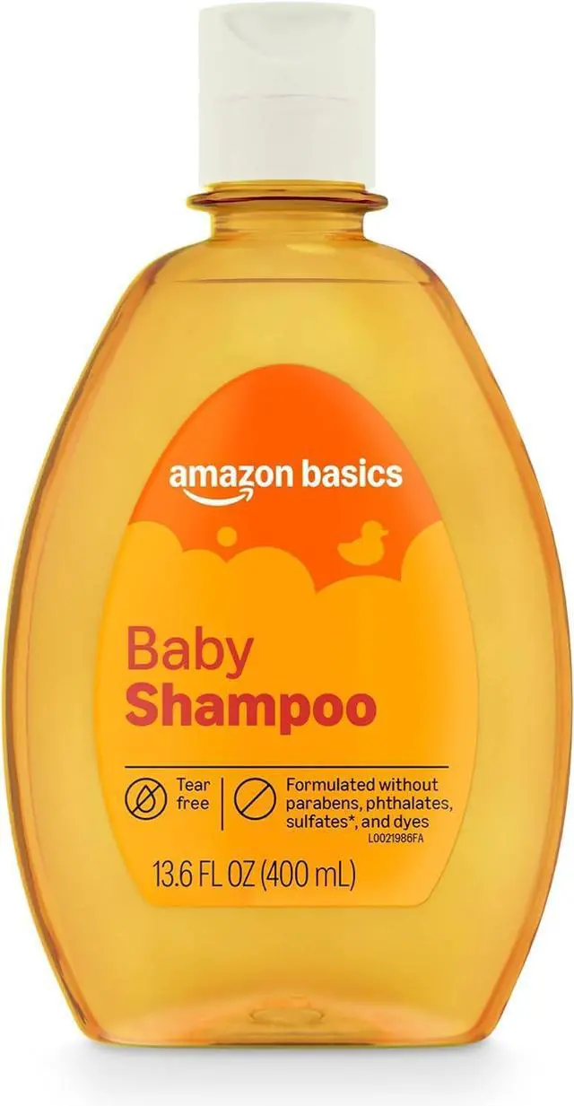Main image of Amazon Basics Tear-Free Baby Shampoo, 13.6 Fluid Ounce, Packaging May Vary