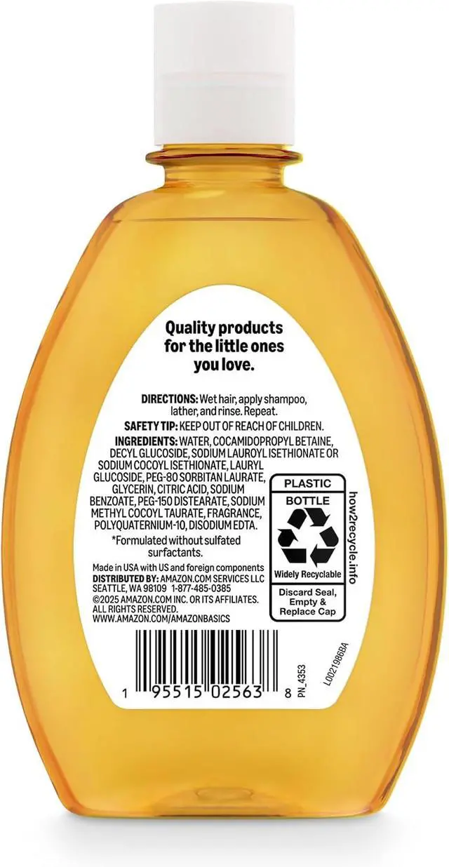 Alt view image 5 of 5 - Amazon Basics Tear-Free Baby Shampoo, 13.6 Fluid Ounce, Packaging May Vary