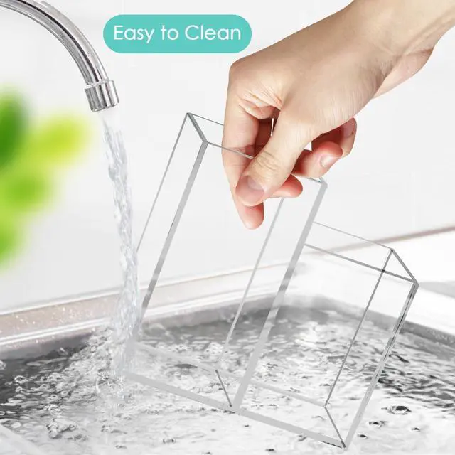 Alt view image 4 of 7 - Acrylic Toothbrush Holders for Bathroom, 5 Slots Clear Toothbrush Holder