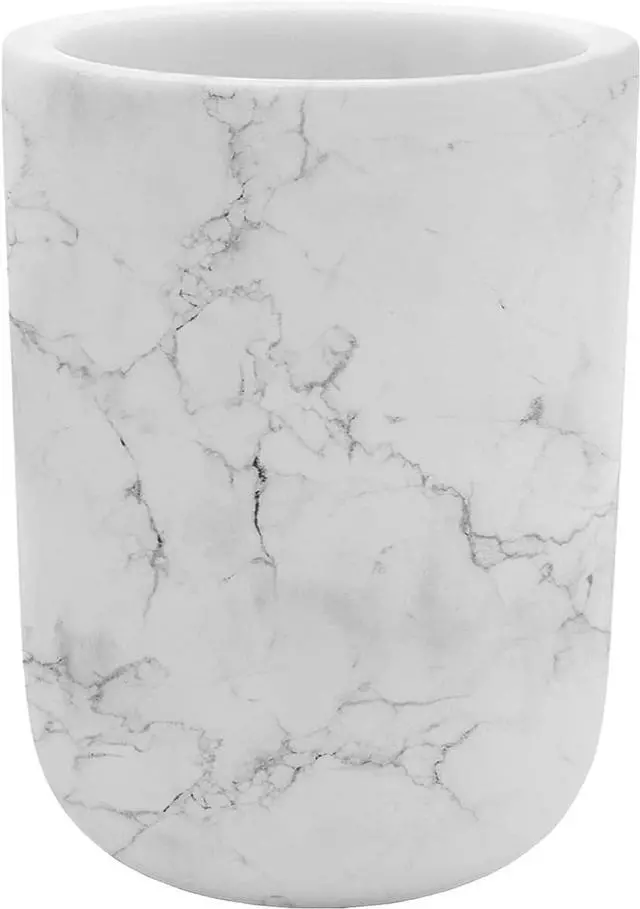 Main image of Toothbrush Holder Polyresin Toothbrush Organizer,Marble Style Bathroom Accessories,Toothpaste Holder Makeup Brushes Cup Razors Holder for Bathroom Vanity Countertop,Ideal for Home,Hotel