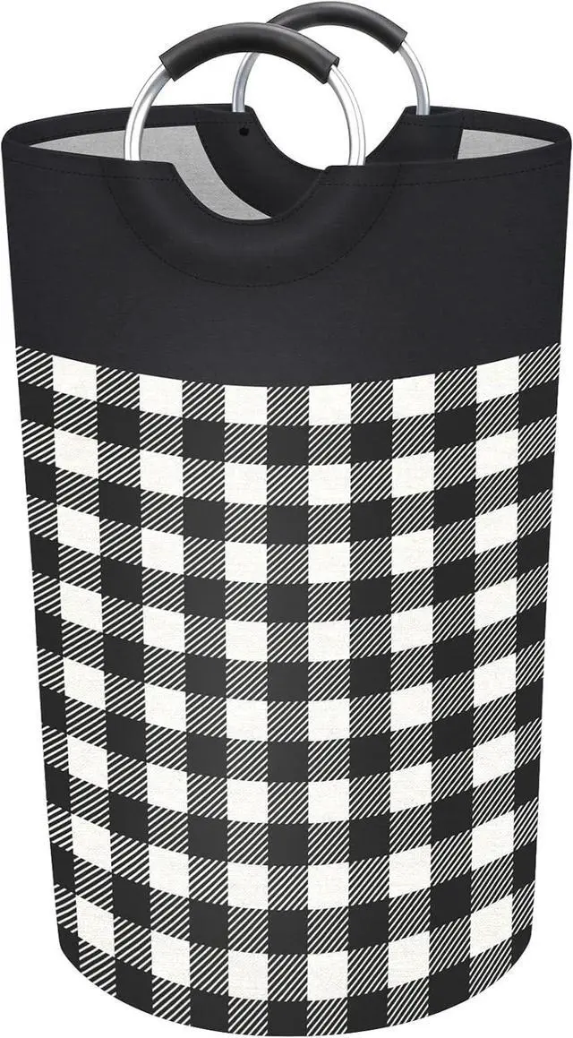 Main image of BlissTotes Laundry Basket, Laundry Hamper, Hampers for Laundry, Clothes Baskets Collapsible With Handles Waterproof For Bathroom Storage College Dorm, Family (Black, L)