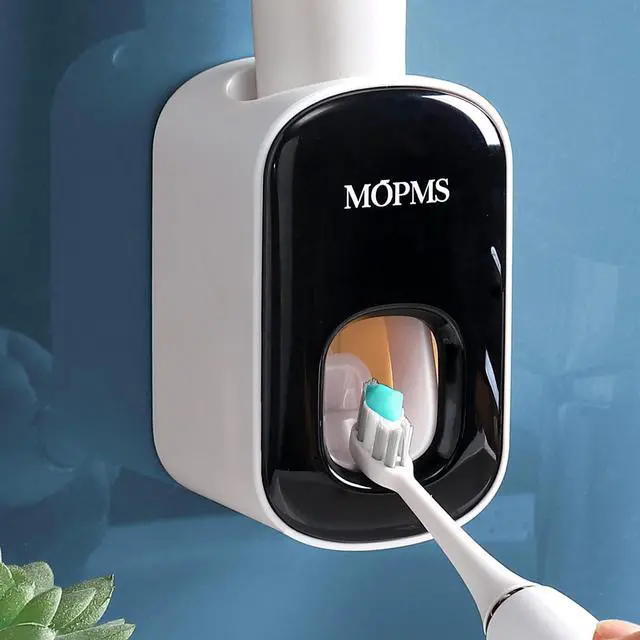 Main image of MOPMS Automatic Toothpaste Dispenser Wall Mounted for Kids and Adult 1Pcs