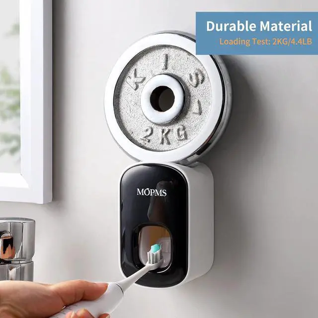 Alt view image 6 of 7 - MOPMS Automatic Toothpaste Dispenser Wall Mounted for Kids and Adult 1Pcs