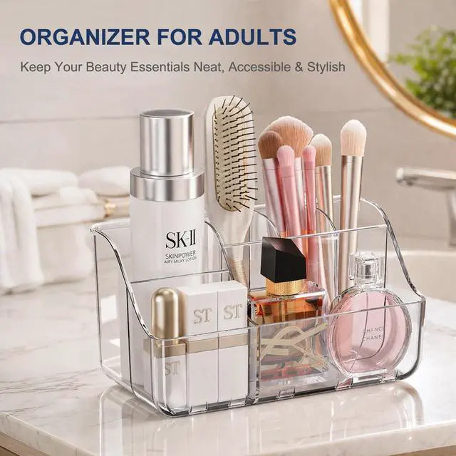 Alt view image 5 of 7 - Sotfamily Clear Kids Toothbrush Holders for Bathrooms, 1 Pack(No-Drill)