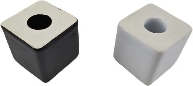 Alt view image 4 of 6 - 2 Pack Ceramic Toothbrush Holders, Black & White