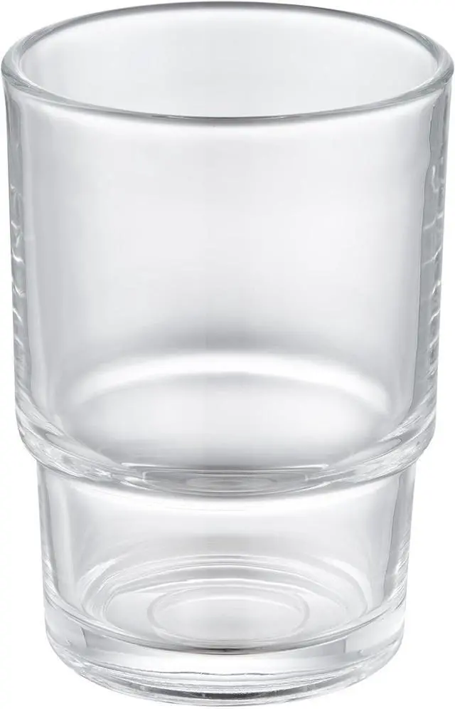 Main image of Aomasi Glass Toothbrush Cup for Bathroom Sink, Transparent Mouthwash Holder