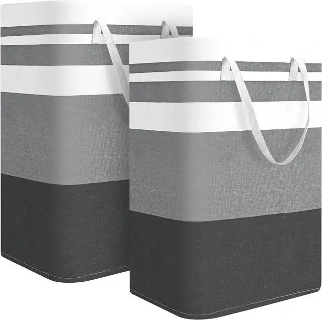 Main image of 2-Pack Large Laundry Bag, Waterproof,Collapsible Tall Clothes Hamper with Extended Handles for Clothes Toys in the Dorm and Family,NO have Wire frame not stand up!