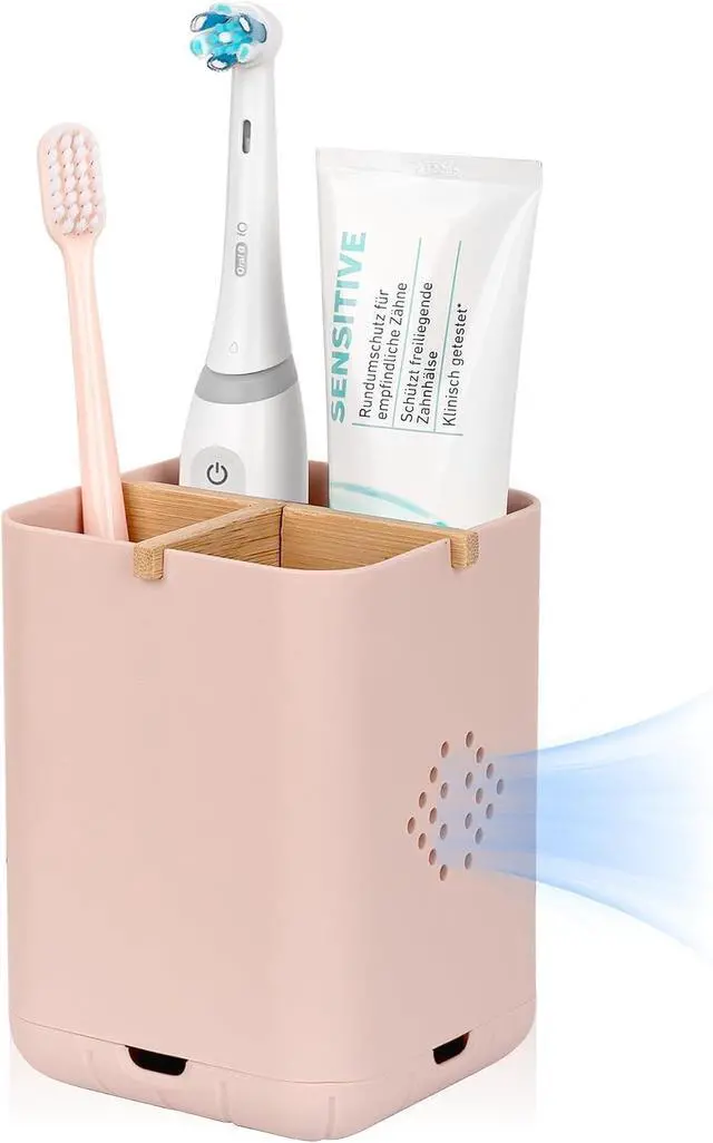 Main image of Toothbrush Holders for Bathrooms, Electric Toothbrush Holder, Pink