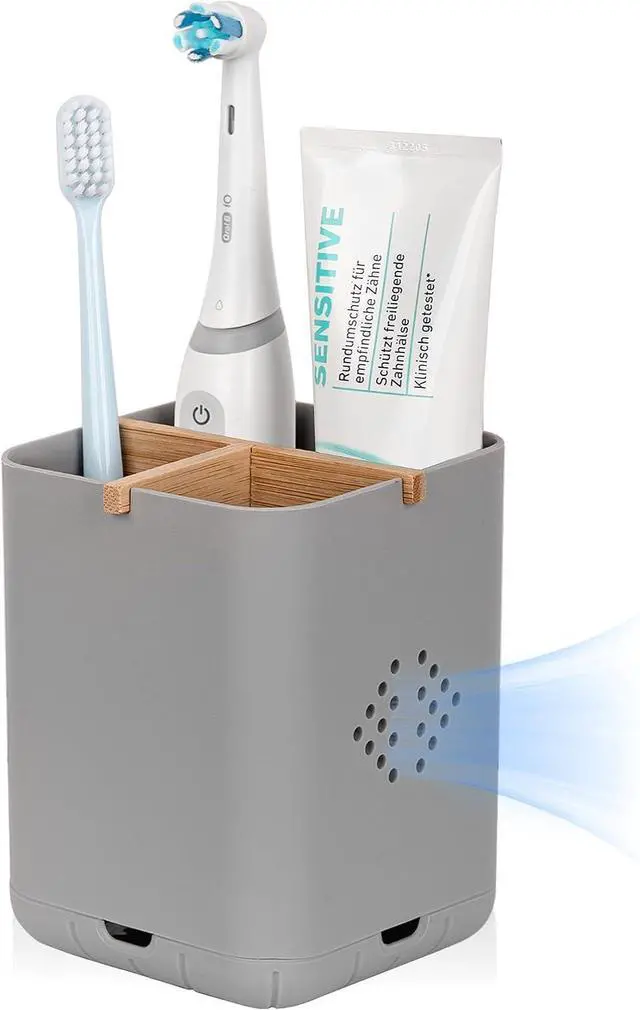 Main image of Toothbrush Holders for Bathrooms, Electric Toothbrush Holder, Gray