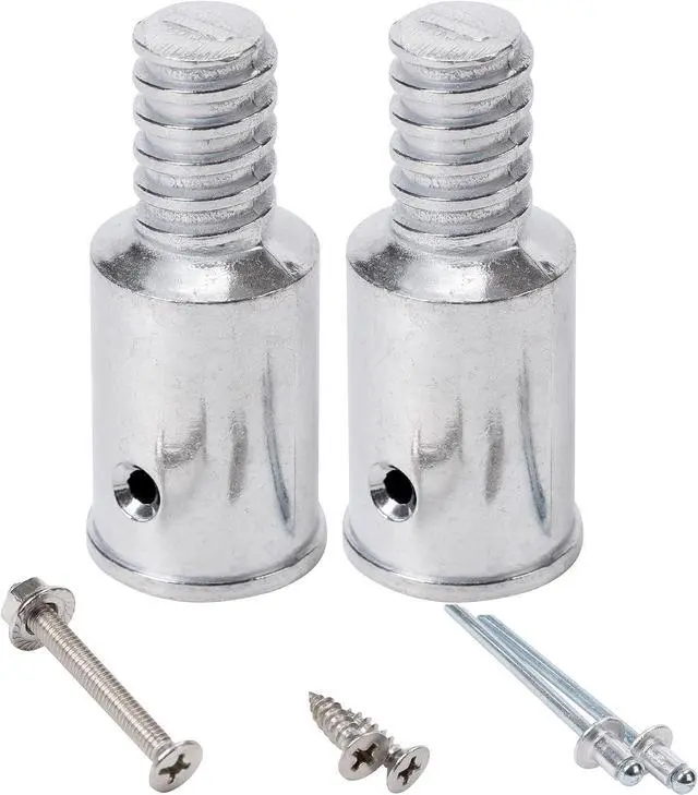 Main image of (2-Pack) 1" Threaded Tips Replacement for Extension Poles Repairing, Push Broom Handle Threaded End