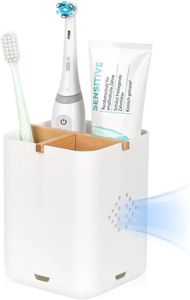 Main image of Toothbrush Holders for Bathrooms, Electric Toothbrush Holder, White