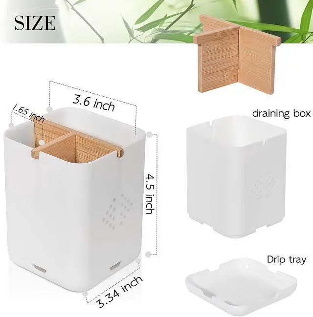 Alt view image 6 of 7 - Toothbrush Holders for Bathrooms, Electric Toothbrush Holder, White