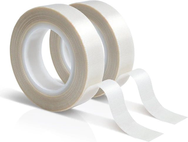 Main image of MEBMIK 2 Rolls 1/2 Inch x 33 Feet Low Friction Drawer Slide Tape - Squeak Resistant, Abrasion Resistant Surface Protection Tape for Wood, Cabinet, Curtain, Furniture, White