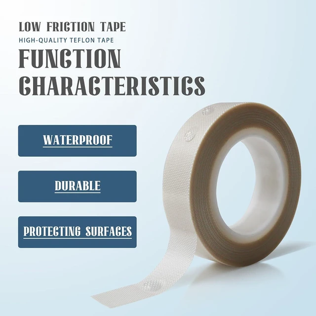 Alt view image 3 of 7 - MEBMIK 2 Rolls 1/2 Inch x 33 Feet Low Friction Drawer Slide Tape - Squeak Resistant, Abrasion Resistant Surface Protection Tape for Wood, Cabinet, Curtain, Furniture, White