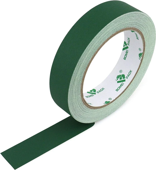 Main image of BOMEI PACK Dark Green Gaffer Tape, Matte Non-Reflective, 1inch x 30yds No Residue Hand Tear Self-Adhesive Tape for Labeling, Cable, Stage, Photo Studio, Painters and Duct Repair, 1 Pack