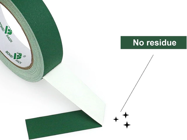 Alt view image 4 of 7 - BOMEI PACK Dark Green Gaffer Tape, Matte Non-Reflective, 1inch x 30yds No Residue Hand Tear Self-Adhesive Tape for Labeling, Cable, Stage, Photo Studio, Painters and Duct Repair, 1 Pack