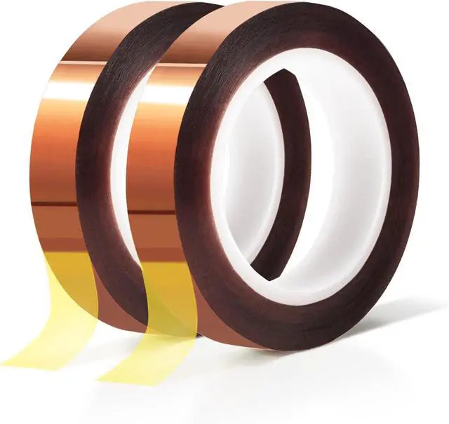 Main image of MEBMIK 2 Rolls 10mm x16m(52FT) Heat Tape High Temperature Heat Resistant Tape Heat Transfer Tape for Heat Sublimation Press Vinyl,No Residue