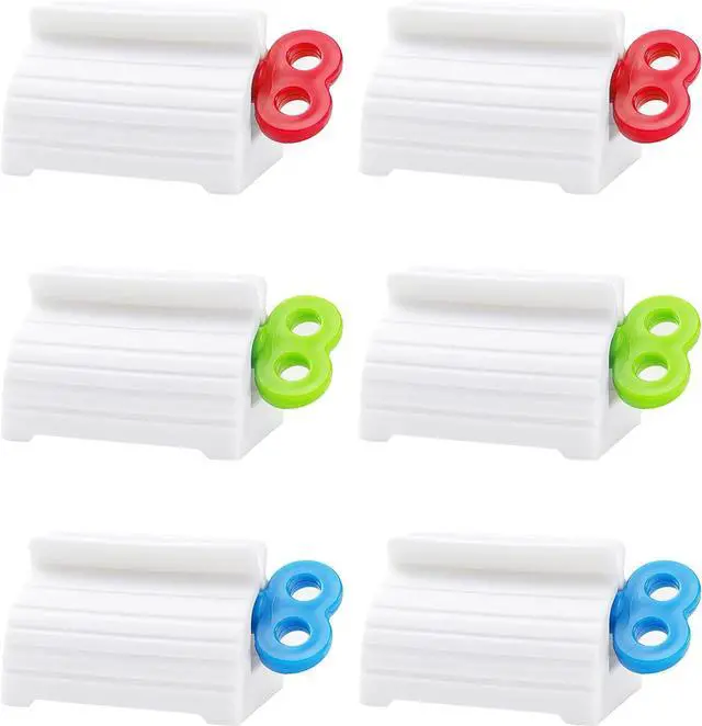 Main image of Toothpaste Squeezer, 6 Pcs Rolling Tube Dispenser