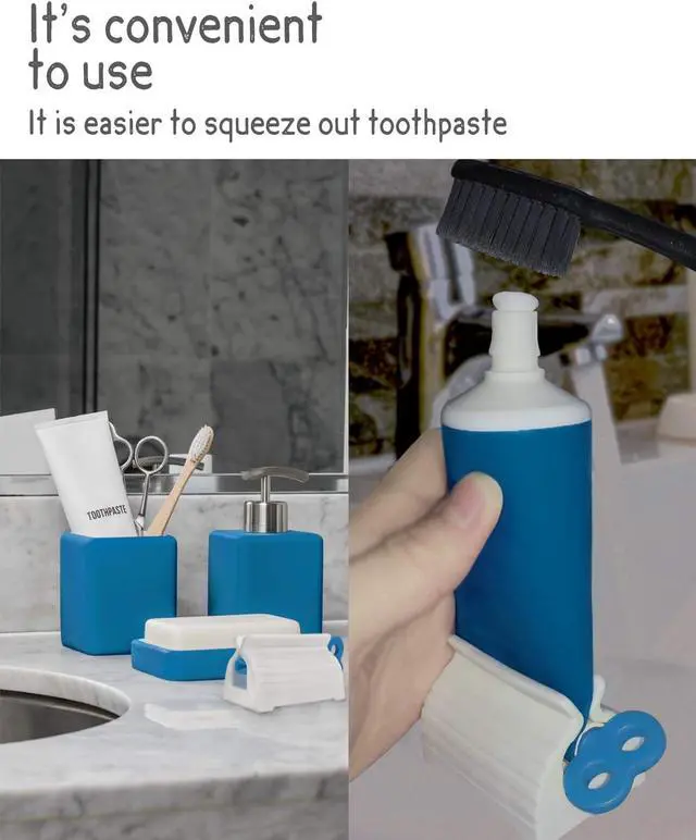 Alt view image 6 of 6 - Toothpaste Squeezer, 6 Pcs Rolling Tube Dispenser