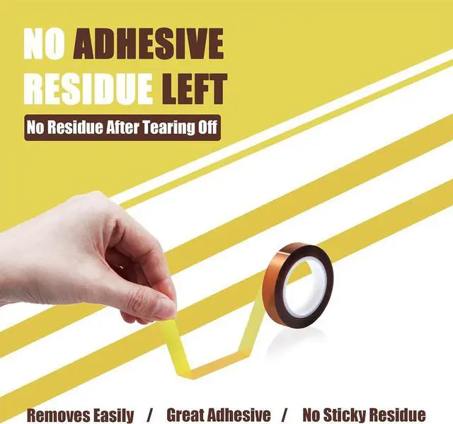 Alt view image 4 of 7 - MEBMIK 2 Rolls 10mm x16m(52FT) Heat Tape High Temperature Heat Resistant Tape Heat Transfer Tape for Heat Sublimation Press Vinyl,No Residue