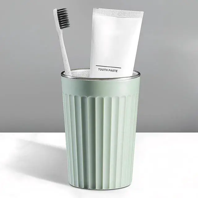 Main image of Toothbrush Cup Holder for Bathroom,Reusable Stainless Steel Bathroom Cup