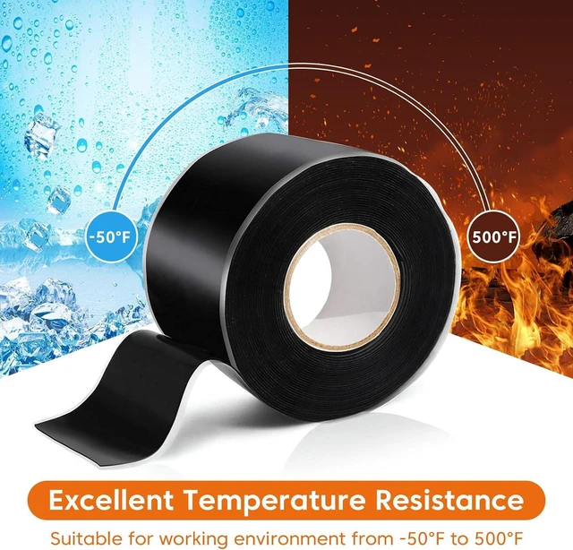 Alt view image 5 of 7 - Self Fusing Silicone Tape for Plumbing Hose Repair, Waterproof Tape 10 Feet