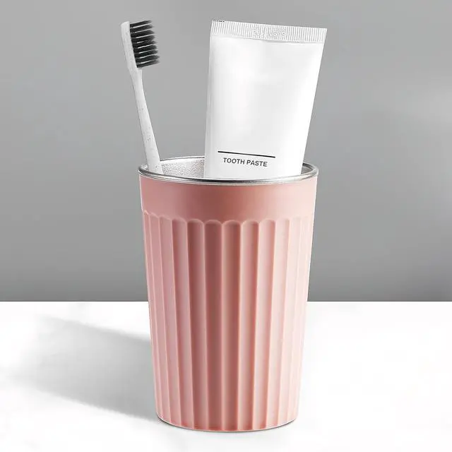 Main image of Toothbrush Cup Holder for Bathroom,Reusable Stainless Steel Bathroom Cup