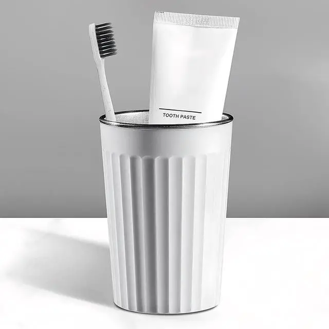 Main image of Toothbrush Cup Holder for Bathroom,Reusable Stainless Steel Bathroom Cup