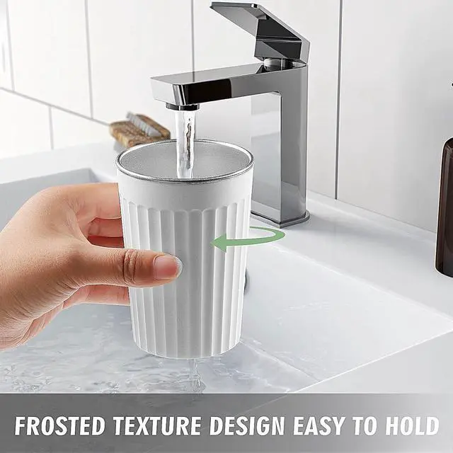 Alt view image 3 of 7 - Toothbrush Cup Holder for Bathroom,Reusable Stainless Steel Bathroom Cup