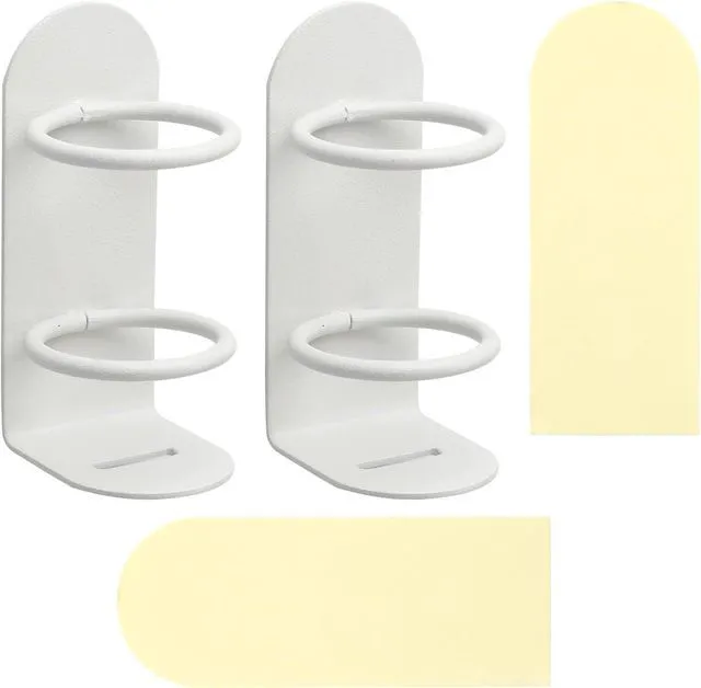 Main image of 2 Pack Electric Toothbrush Holders Stick on The Wall Electric Metal Tooth Brushing Holder Wall Mounted Bathroom Organizer