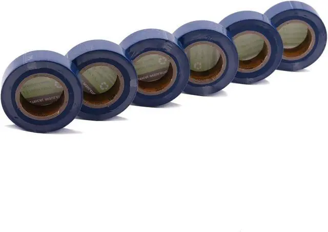 Alt view image 6 of 7 - Electrical Tape Blue 6 Pack 3/4-Inch by 30 Feet, Voltage Level 600V Dustproof, Adhesive for General Home Vehicle Auto Car Power Circuit Wiring Blue