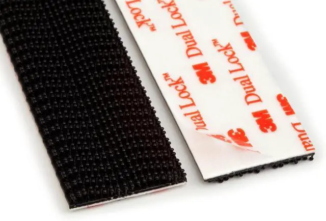 Alt view image 2 of 7 - Scotch Extreme Interlocking Fasteners, 4 Strips, 1" x 3", Delivers Powerful Bond on Contact, Weather, Dirt & UV Resistant, 1 Set Holds 2 lbs., Designed with Reclosable Dual-Lock Technology (RF6731)