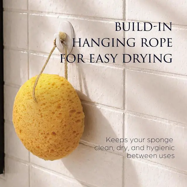 Alt view image 7 of 7 - Spongentle Loofah Sponge for Shower and Bathing, Bath Sponge with Dual Texture, Shower Pouf for Gentle and Deep Exfoliation, Large Size Body Scrubber for Men & Women, PU Foam, 37% More Lather, 2 Pack