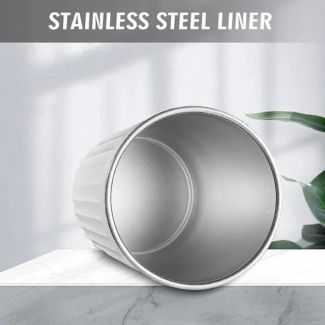 Alt view image 5 of 7 - Toothbrush Cup Holder for Bathroom,Reusable Stainless Steel Bathroom Cup