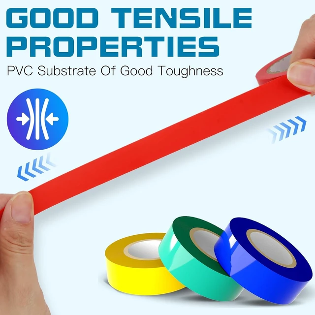 Alt view image 3 of 7 - 9 Rolls Colored Electrical Tape (0.7 Inch by 30 Feet)
