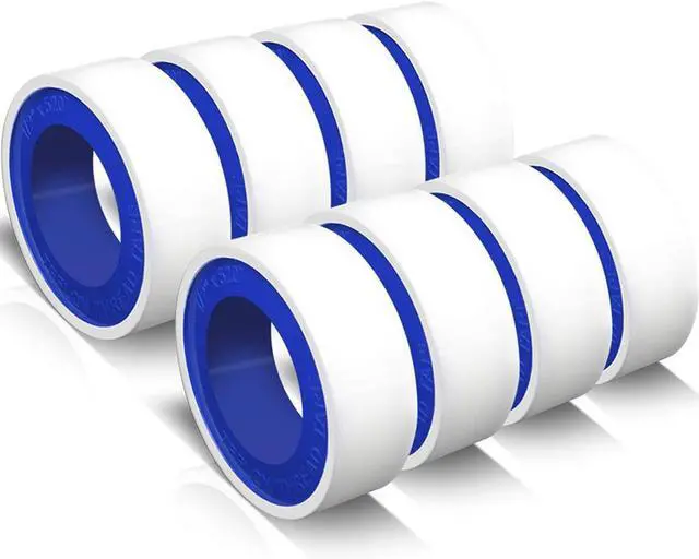 Main image of VOTMELL 8 Rolls 1/2 Inch(W) X 520 Inches(L) Teflon Plumbers Tape,Pipe Sealing & Plumbing Thread Tape,PTFE Water Sealant Seal for Shower Head,White