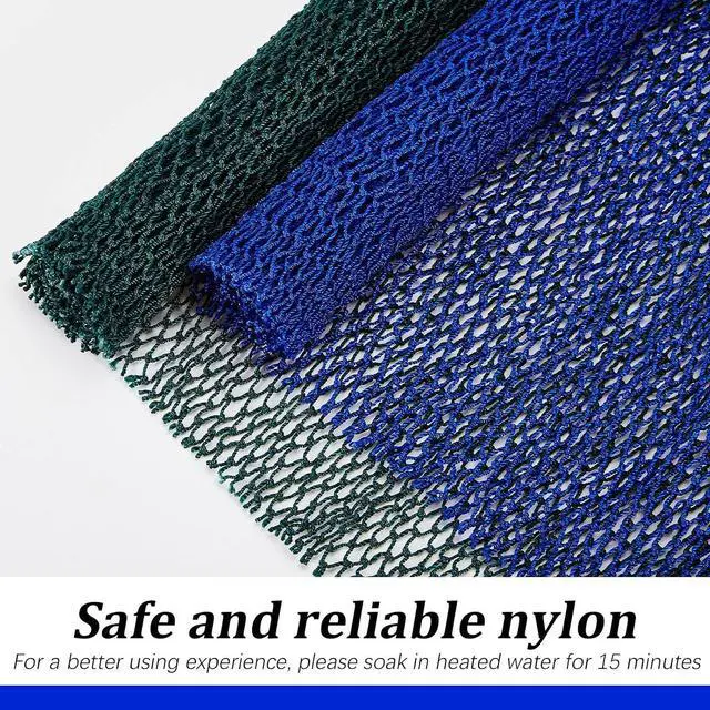 Alt view image 4 of 6 - Shappy 2 Pcs African Net Sponge Exfoliating Net African Body Scrubber Bath Rag Washcloth Towel Shower Body Back Scrubber Skin Smoother for Daily Use or Stocking Stuffer(Blue, Green)
