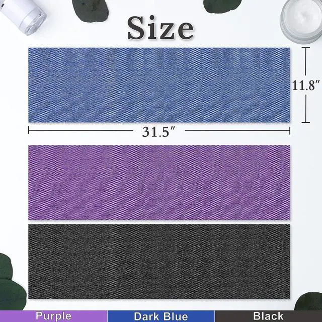 Alt view image 6 of 6 - myHomeBody African Net Sponge, African Bath Sponge, Body Exfoliator Scrubber, Bath Washcloths, Exfoliating Net, Shower Back Scrubber, Set of 3, Dark Blue, Purple, Black