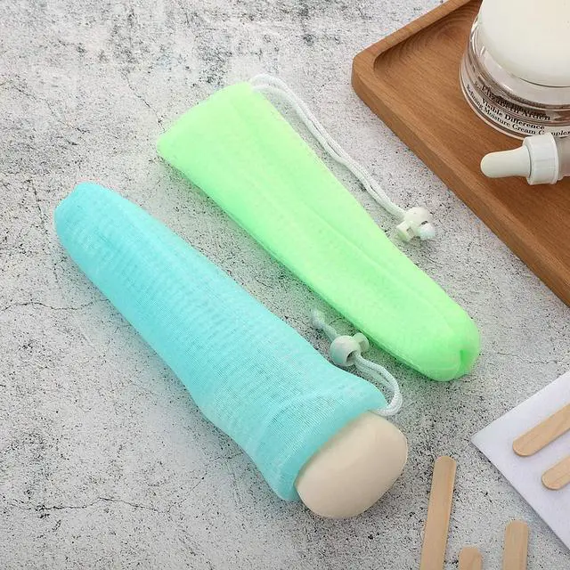 Alt view image 3 of 7 - Boao 10 Pieces Mesh Soap Saver Bag Loofah for Bar, Exfoliating Shower